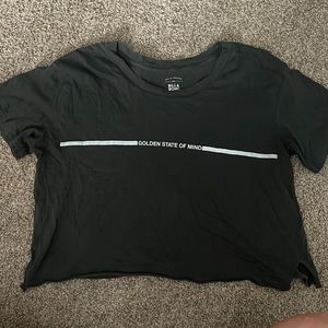 Dark gray Billabong cropped Tee